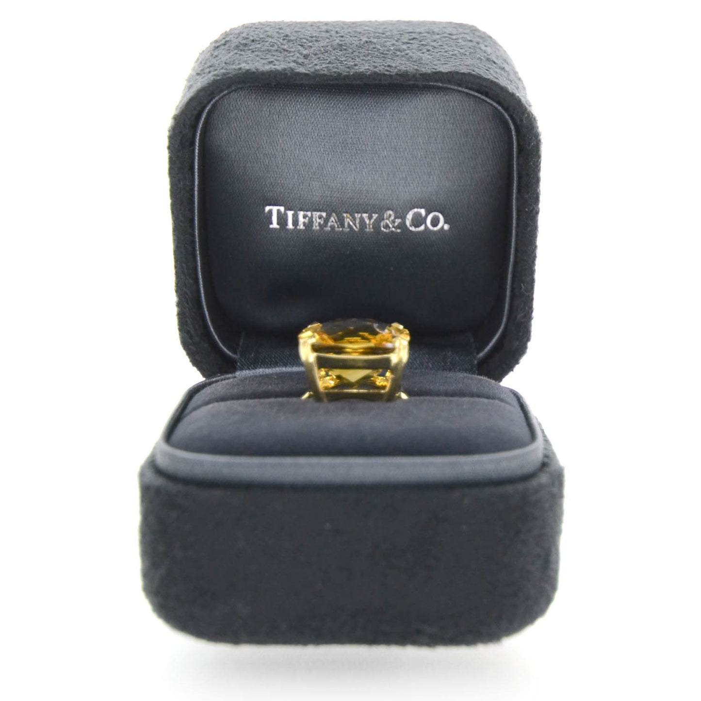 18k Gold Citrine Sparklers Cocktail Ring 6