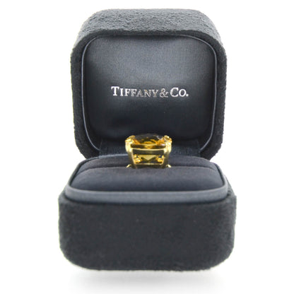 Tiffany 18k Gold Citrine Sparklers Cocktail Ring 6 1 of 6
