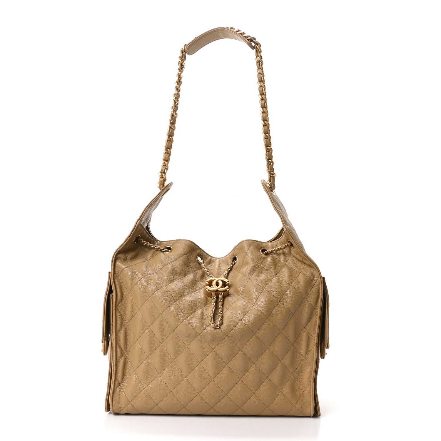 Chanel Caviar Quilted Medium Chanel 25 Handbag Dark Beige 1 of 11
