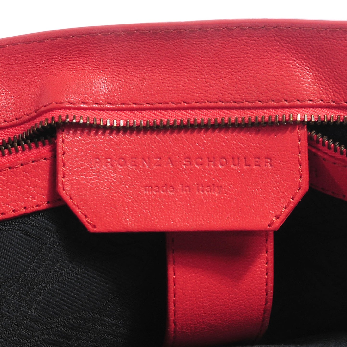 Lambskin PS1 Medium Satchel Deep Coral