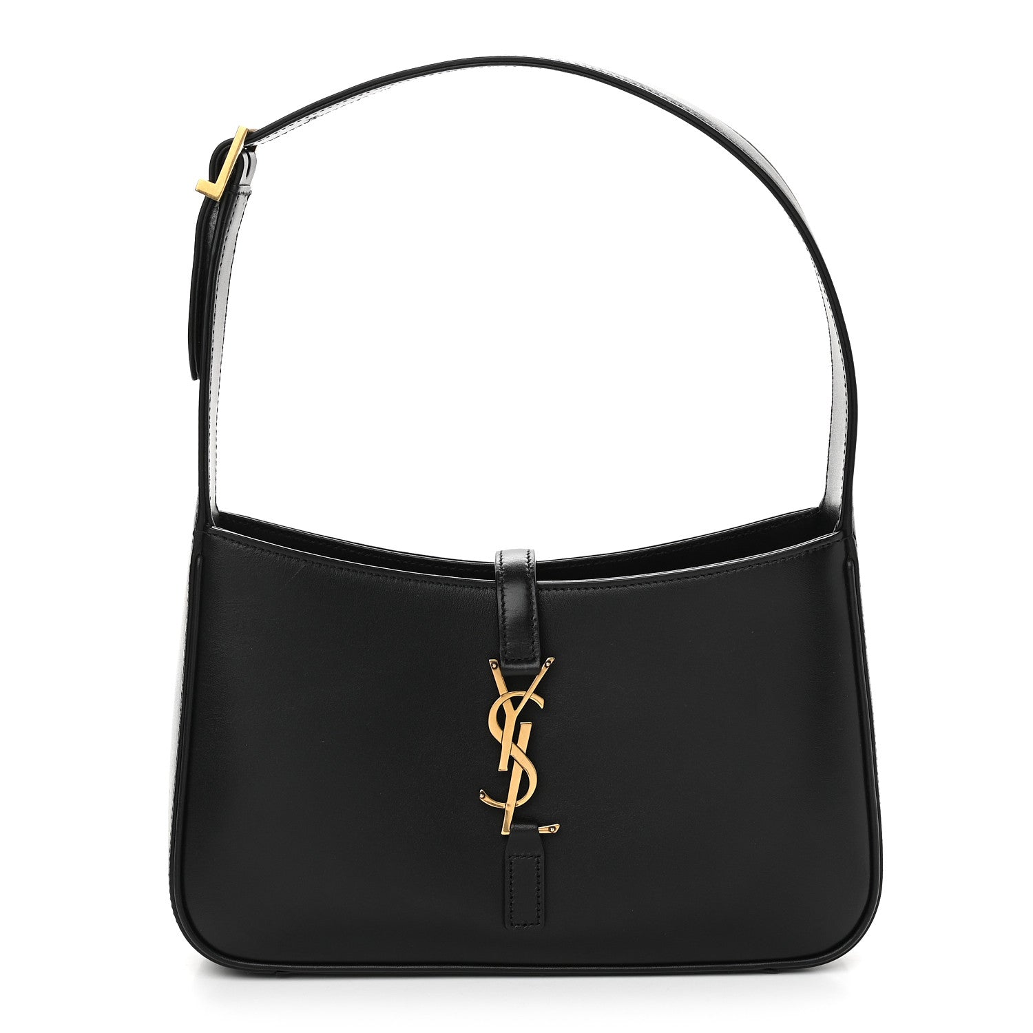 Saint Laurent Smooth Calfskin Le 5 A 7 Hobo Black 1 of 9