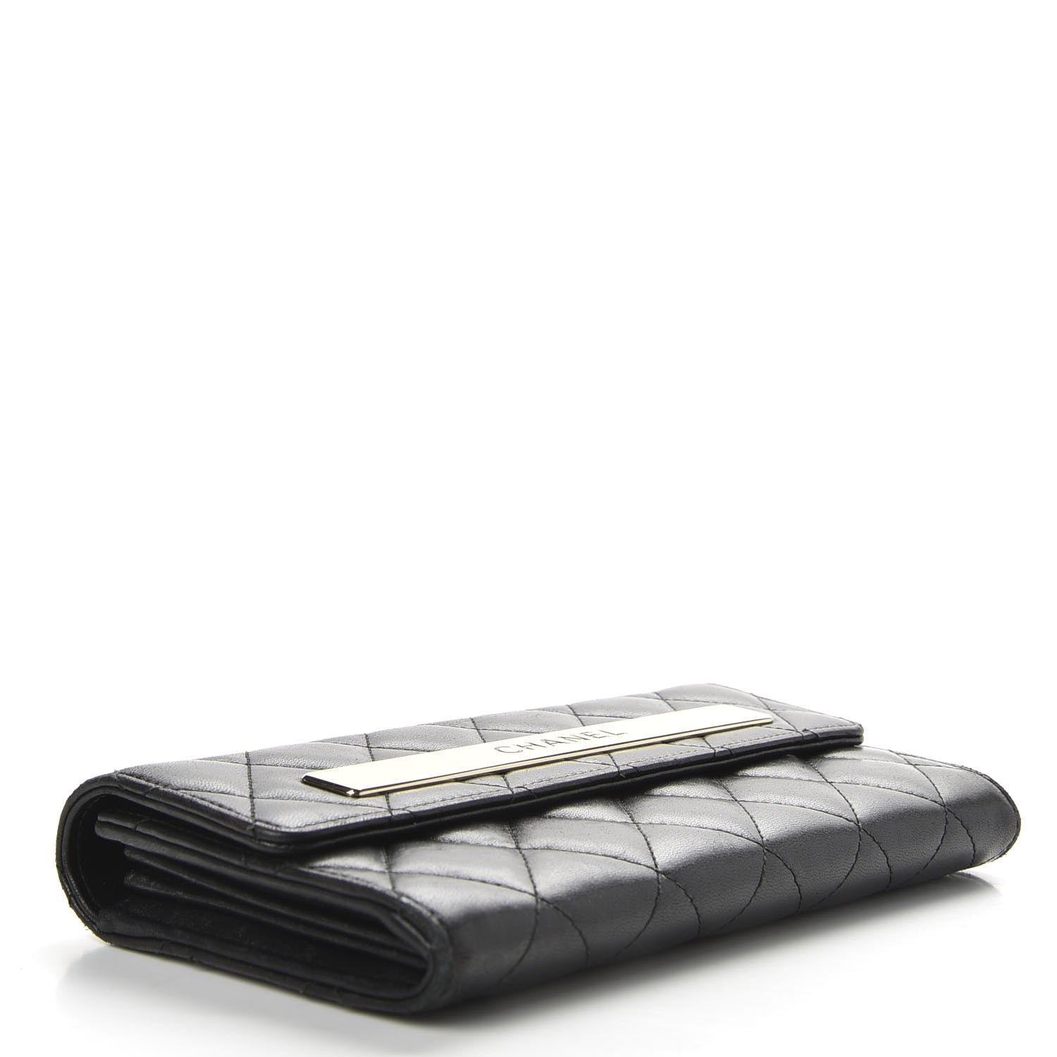 Chanel Lambskin Quilted Trendy CC Large Gusset Flap Wallet Black 4 of 9