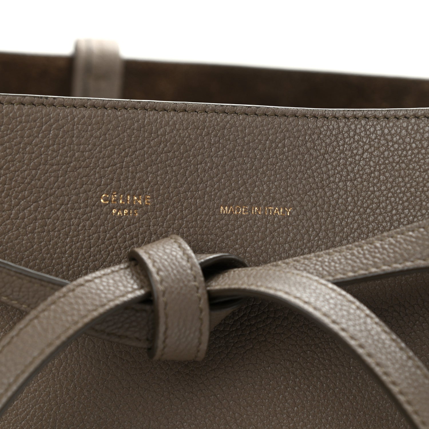 Celine Soft Grained Calfskin Medium Belt Cabas Phantom Taupe 7 of 18