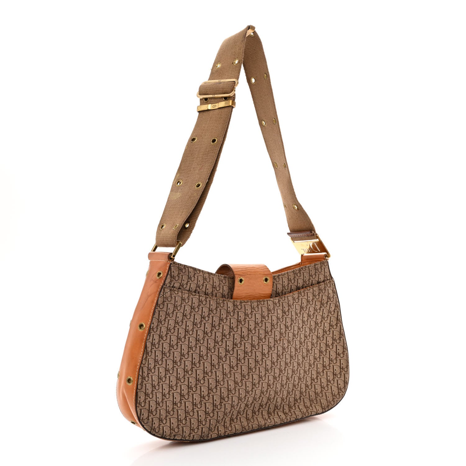 Christian Dior Calfskin Monogram Street Chic Large Columbus Ave Beige 3 of 17