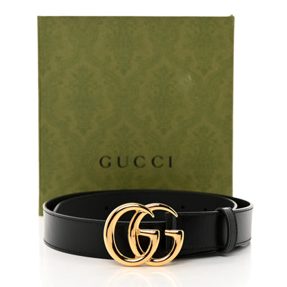 Gucci Plutone Calfskin Double G 30mm Belt 80 32 Black 6 of 6