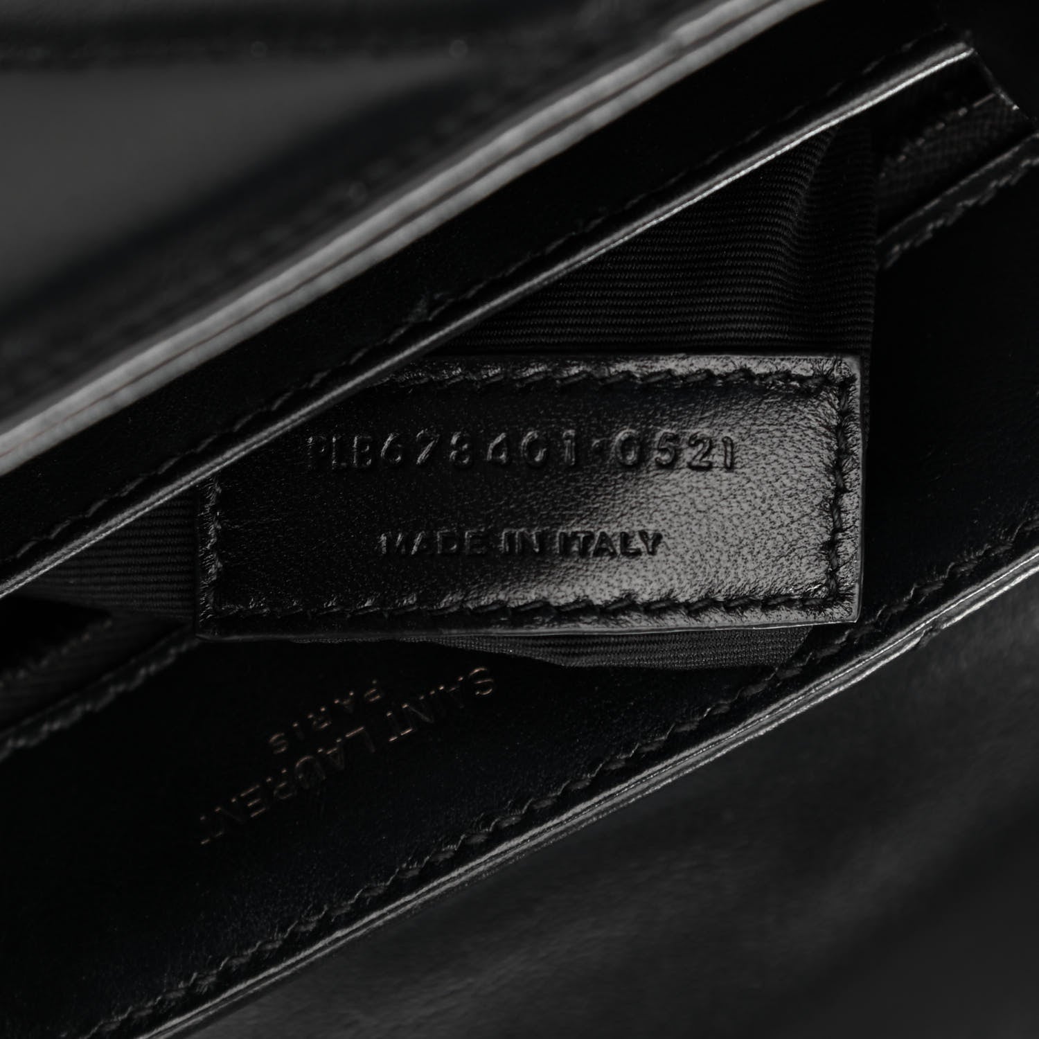 Saint Laurent Calfskin Y Quilted Monogram Toy Loulou Crossbody Bag Black 7 of 14