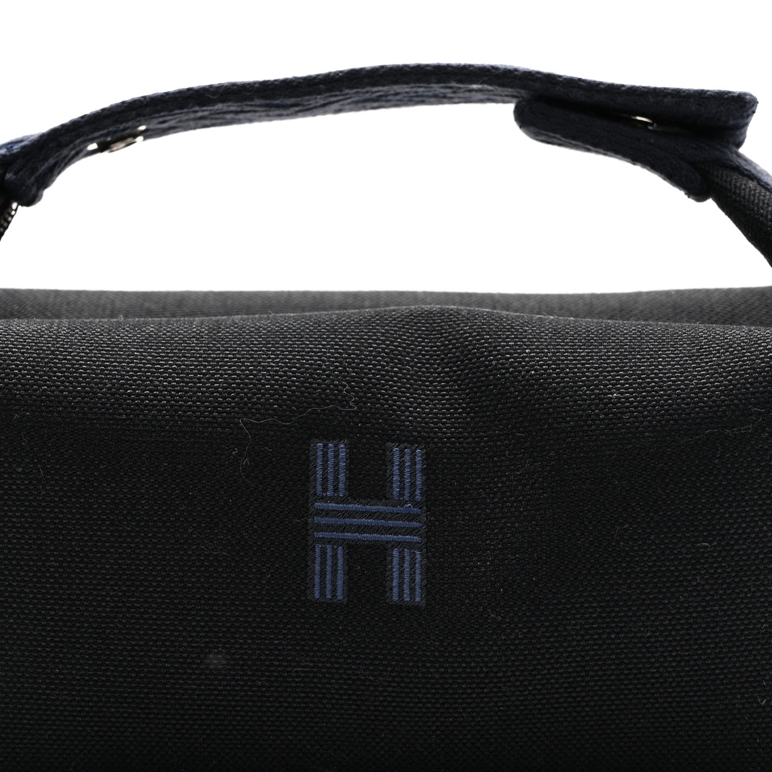 Hermes Canvas Small Bride-A-Brac Pouch Black Bleu Nuit 8 of 10