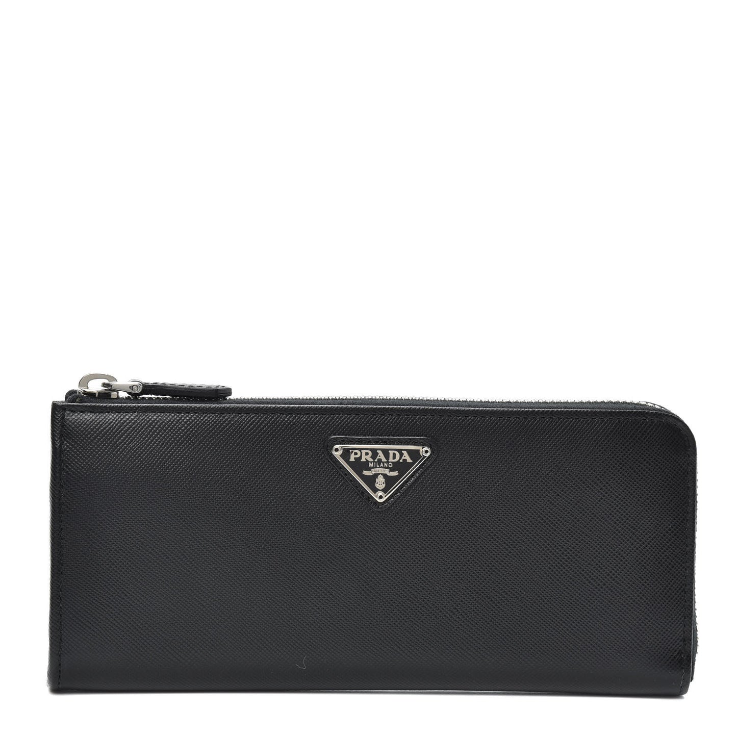 Saffiano Zip Around Wallet Black