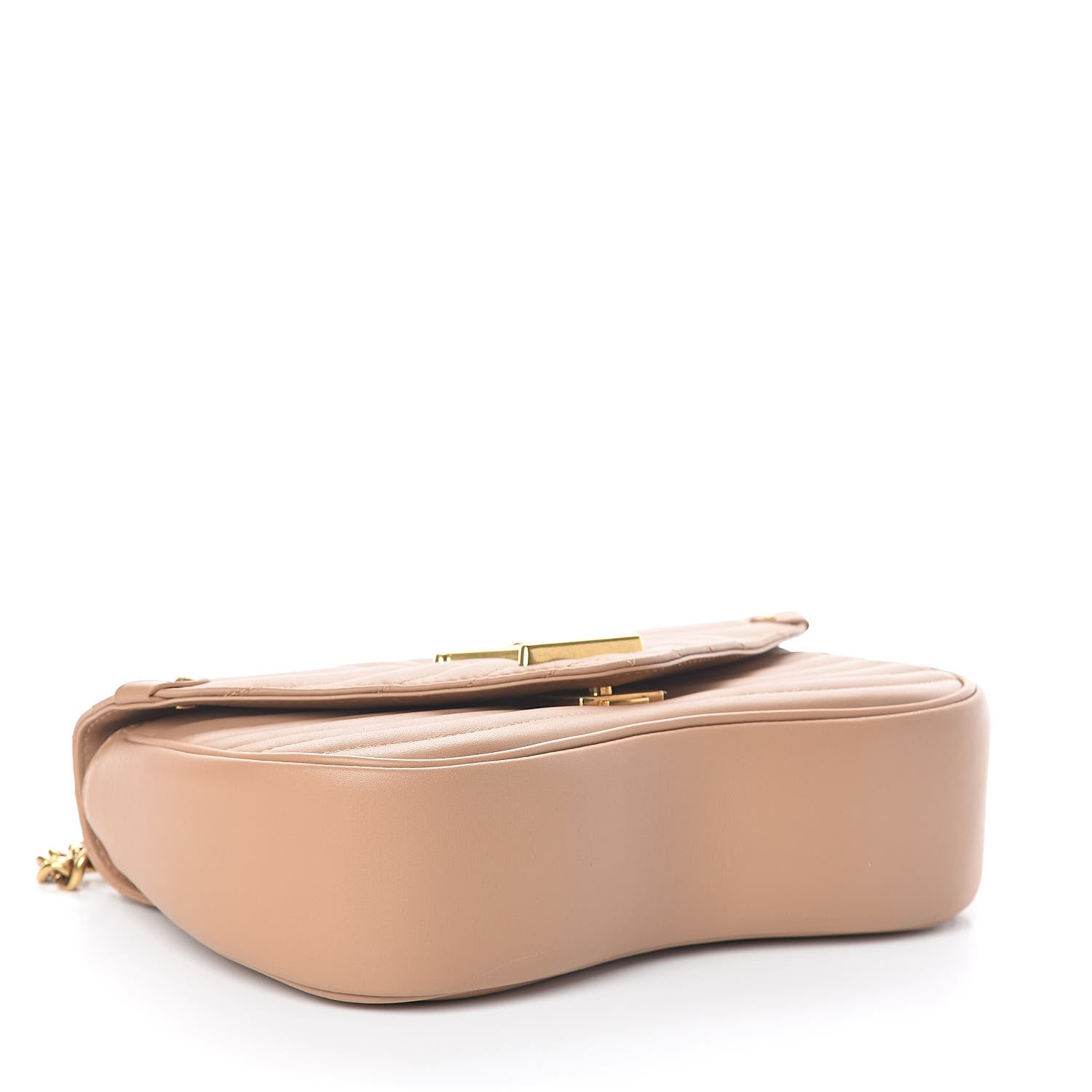 Louis Vuitton Calfskin New Wave Chain MM Noisette 4 of 10