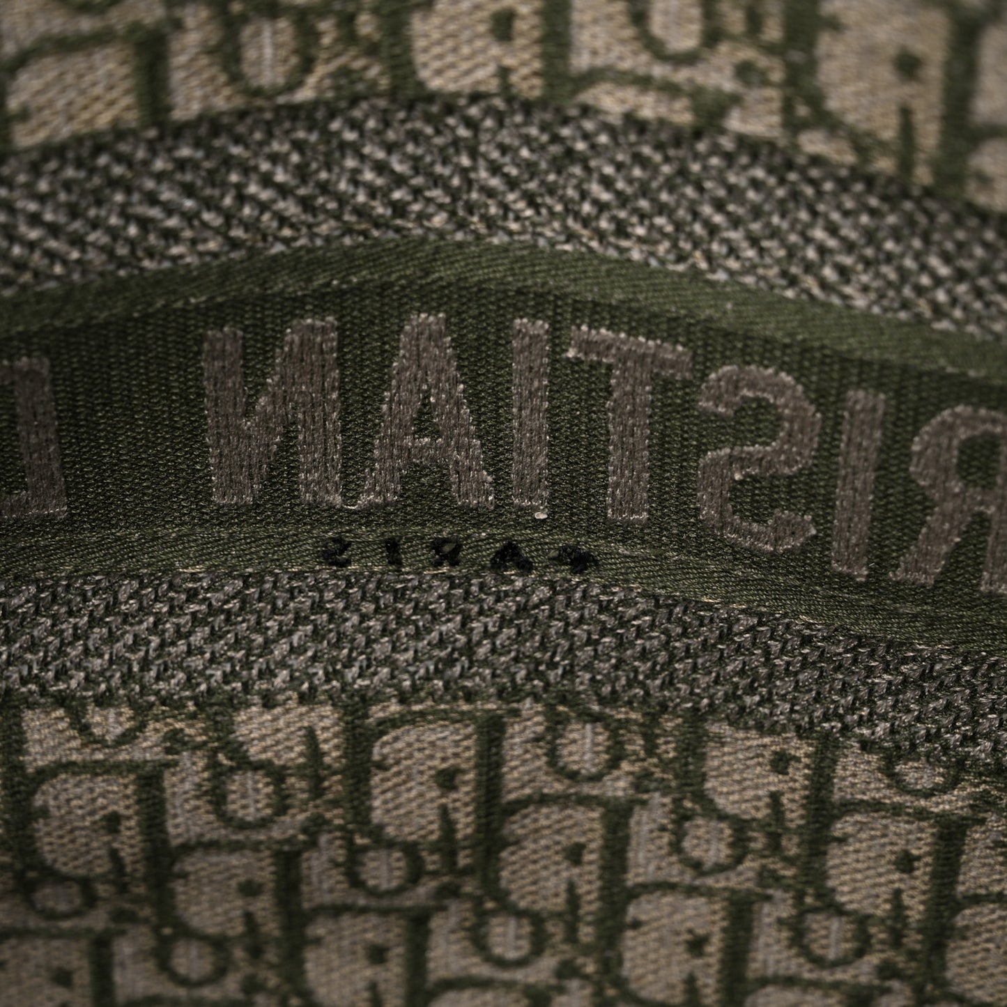 Oblique Large Book Tote Vert Multicolor