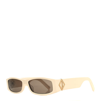 Christian Dior Acetate Rectangular CD Diamond S1I Sunglasses Ivory 1 of 8