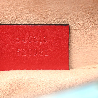 Gucci GG Supreme Monogram Blooms Mini Chain Shoulder Bag Beige Blue Navy Hibiscus Red 7 of 10