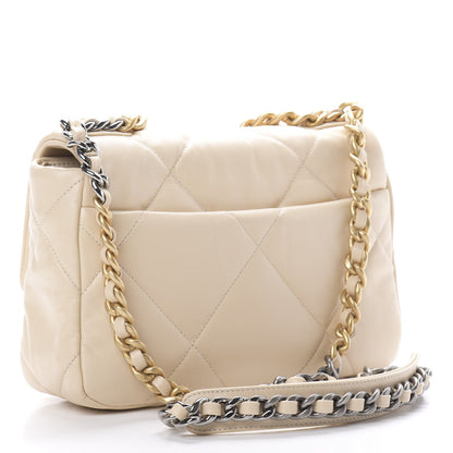 Chanel Goatskin Quilted Medium 19 Flap Beige 2 of 11