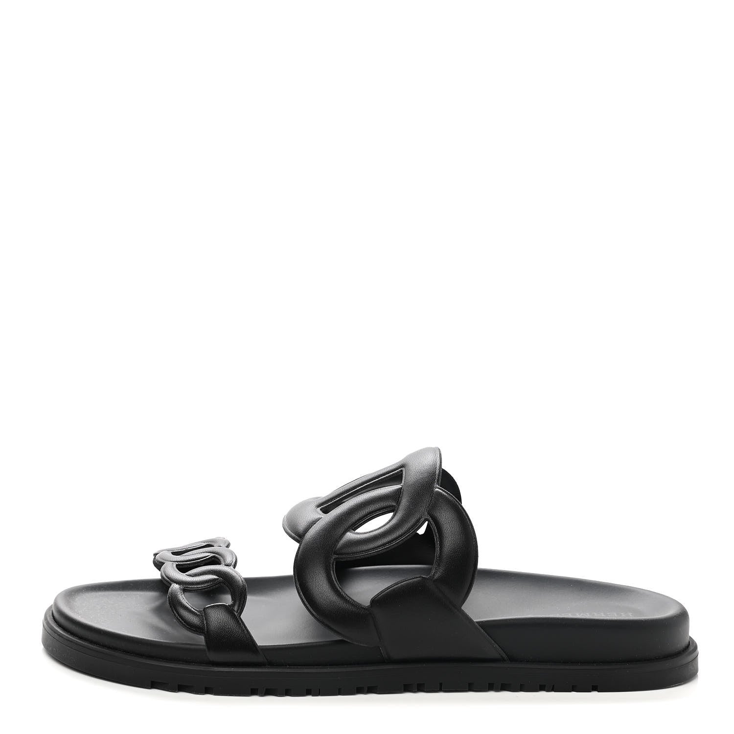 Hermes Nappa Extra Sandals 41 Black 1 of 9