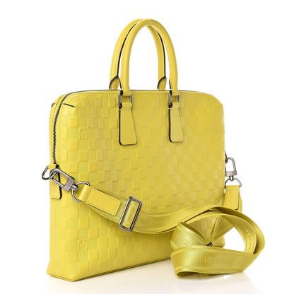 Louis Vuitton Damier Infini Porte-Documents Vert Acide 3 of 13