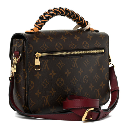 Louis Vuitton Monogram Braided Pochette Metis Safran 3 of 11