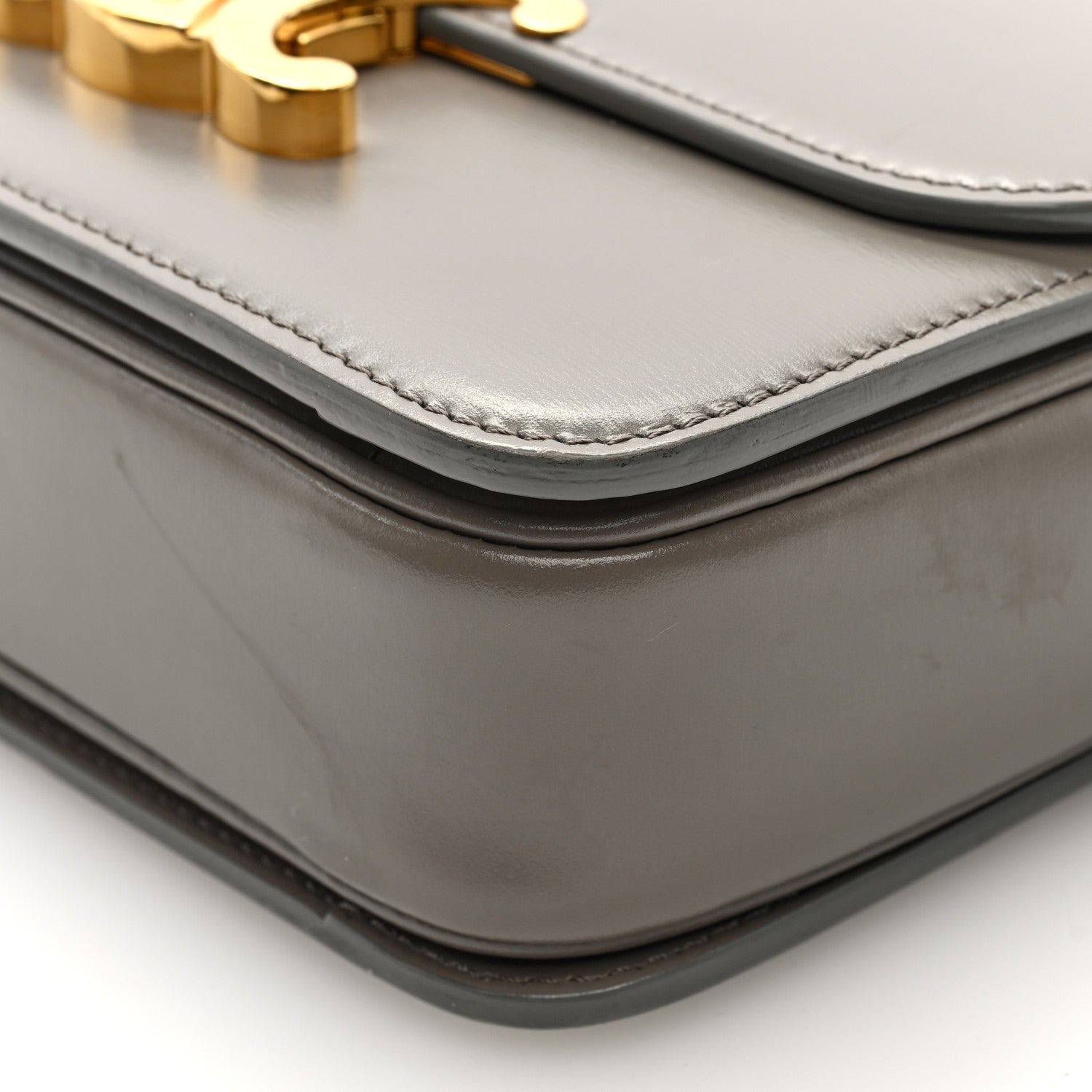 Celine Shiny Calfskin Teen Triomphe Pebble 9 of 13