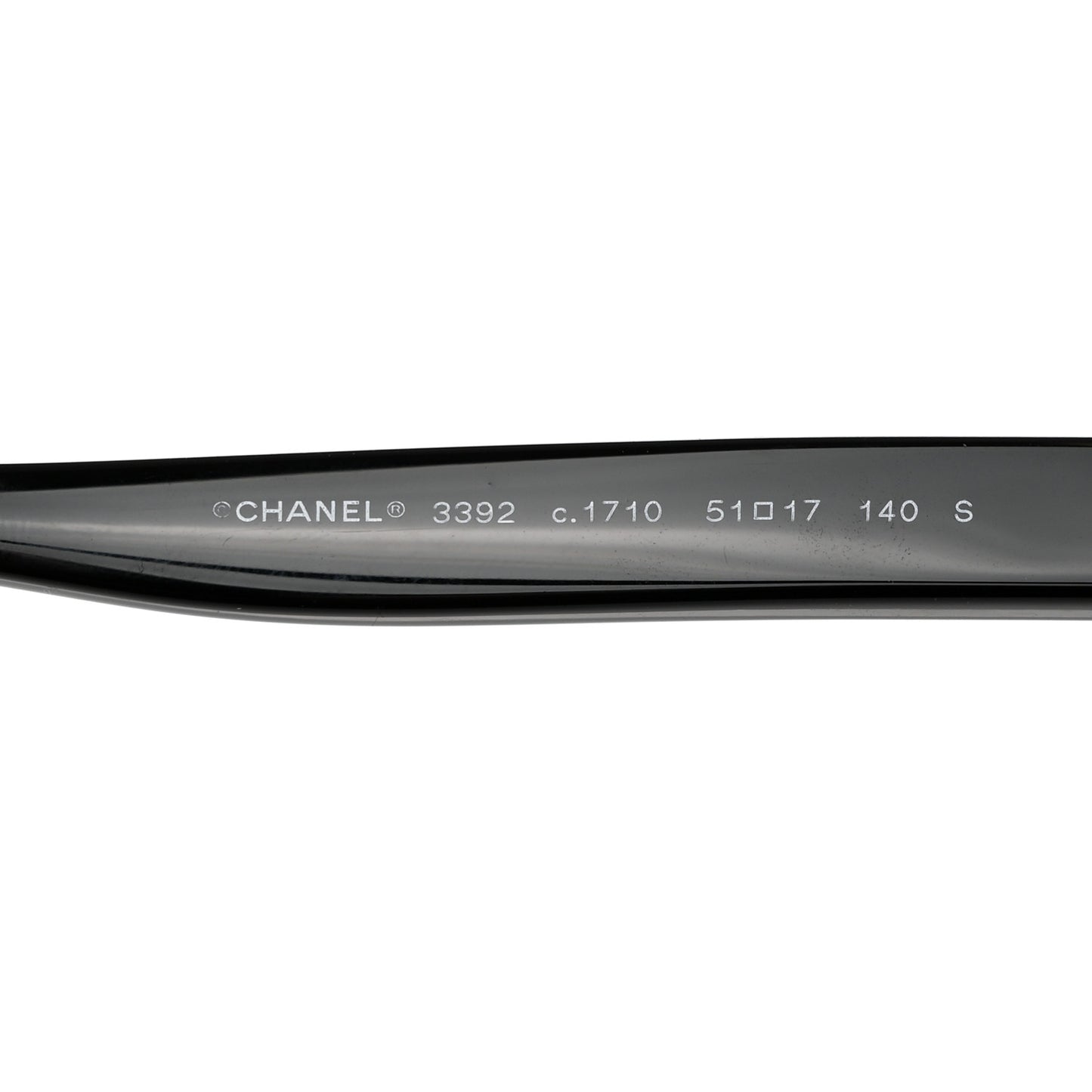 Acetate CC Square Eyeglasses 3392 Black