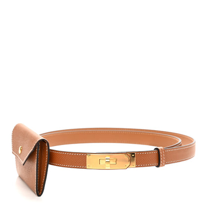 Hermes Epsom Kelly Pocket Belt Gold 1 of 8