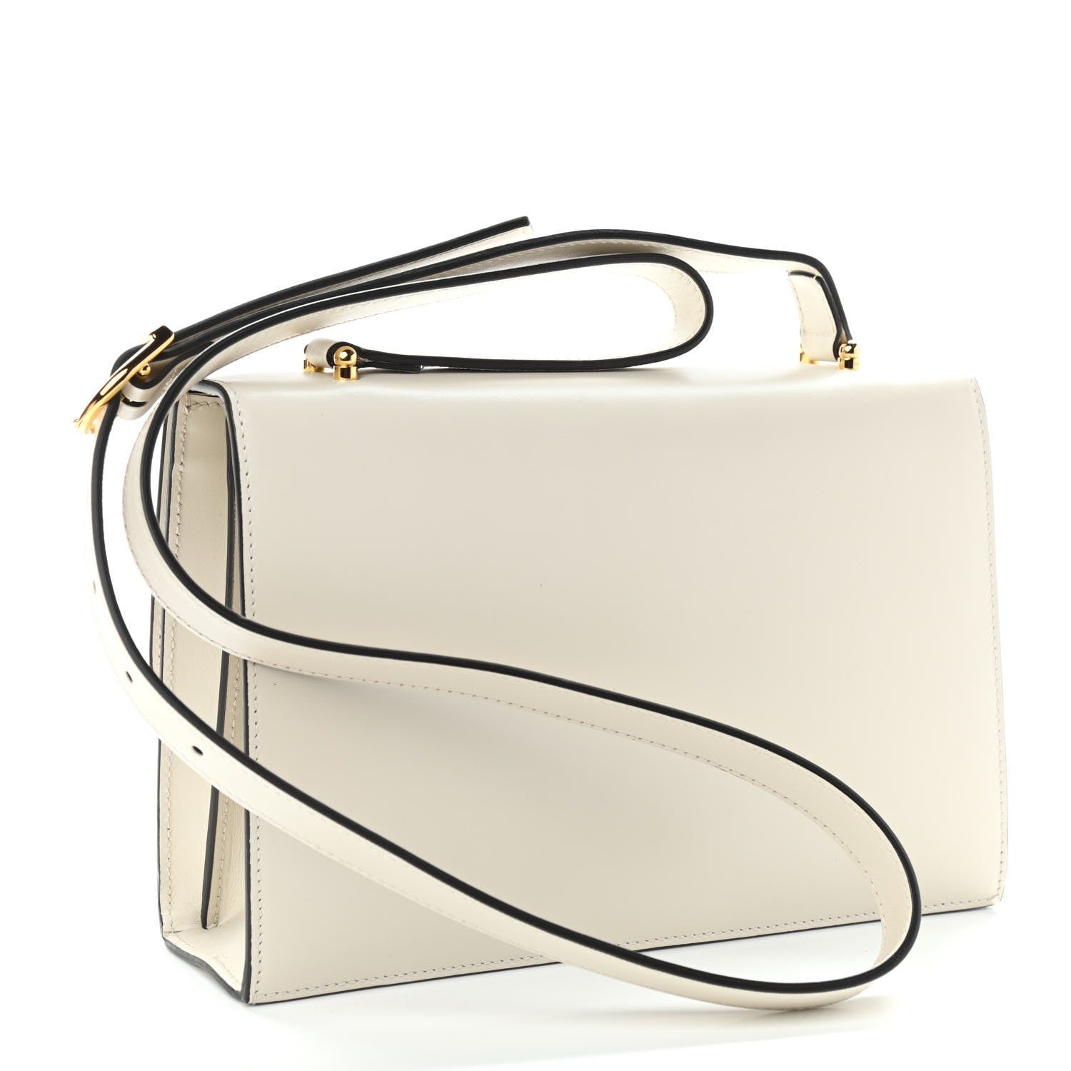 Gucci Grained Calfskin Small Zumi Shoulder Bag Mystic White 3 of 13