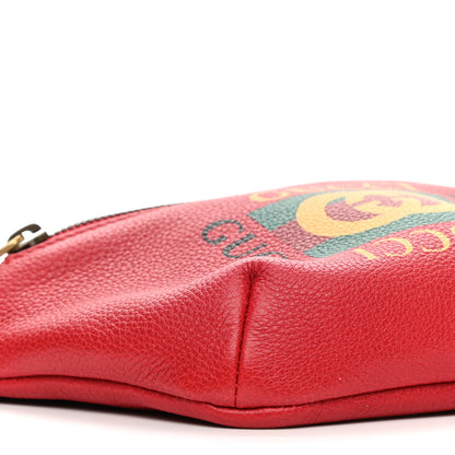 Gucci Grained Calfskin Small Logo Belt Bag Hibiscus Red 9 of 10