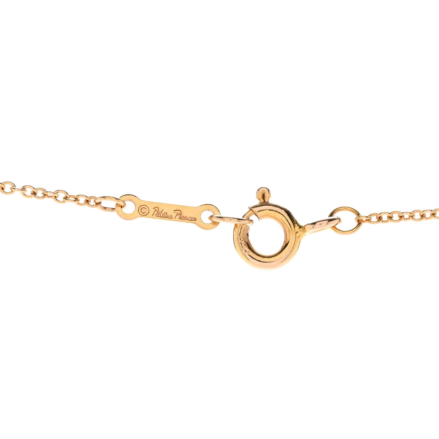 18K Rose Gold Paloma's Graffiti Love Pendant Necklace