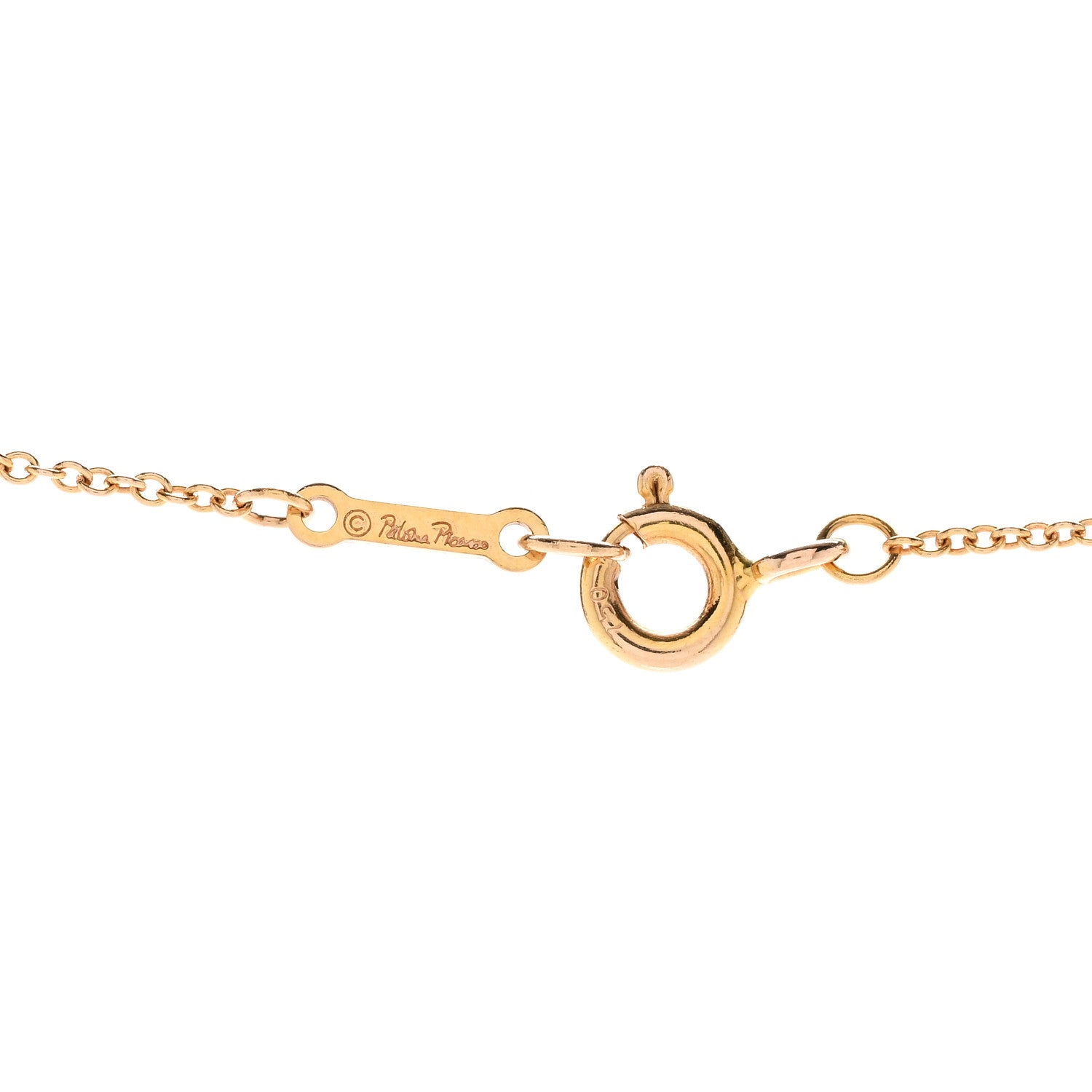 Tiffany 18K Rose Gold Paloma's Graffiti Love Pendant Necklace 4 of 6