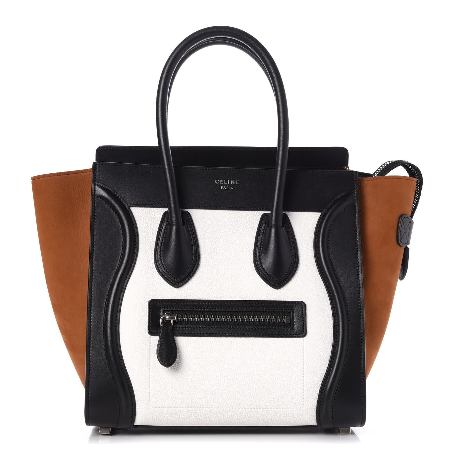 Baby Grained Calfskin Nubuck Tri-Color Micro Luggage Iceberg