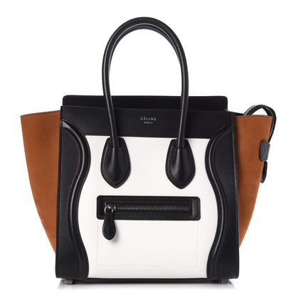 Celine Baby Grained Calfskin Nubuck Tri-Color Micro Luggage Iceberg 1 of 7