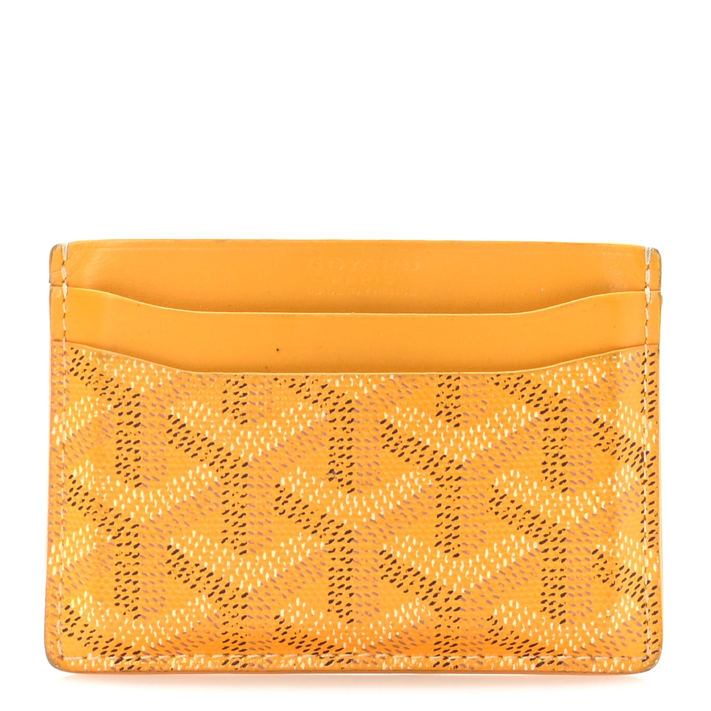 Goyardine Saint Sulpice Card Holder Yellow