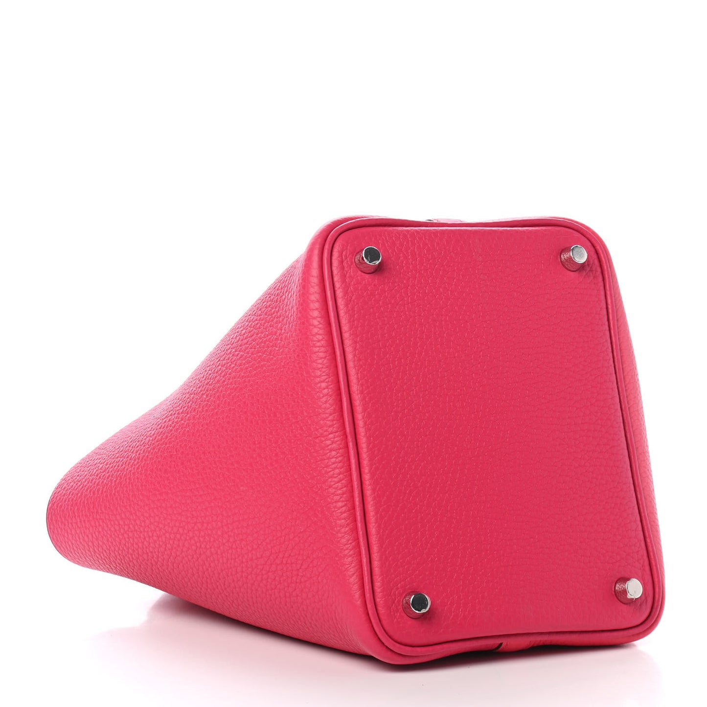 Taurillon Clemence Tri-Color Picotin Lock 18 PM Rose Extreme Rose Mexico Rouge De Coeur