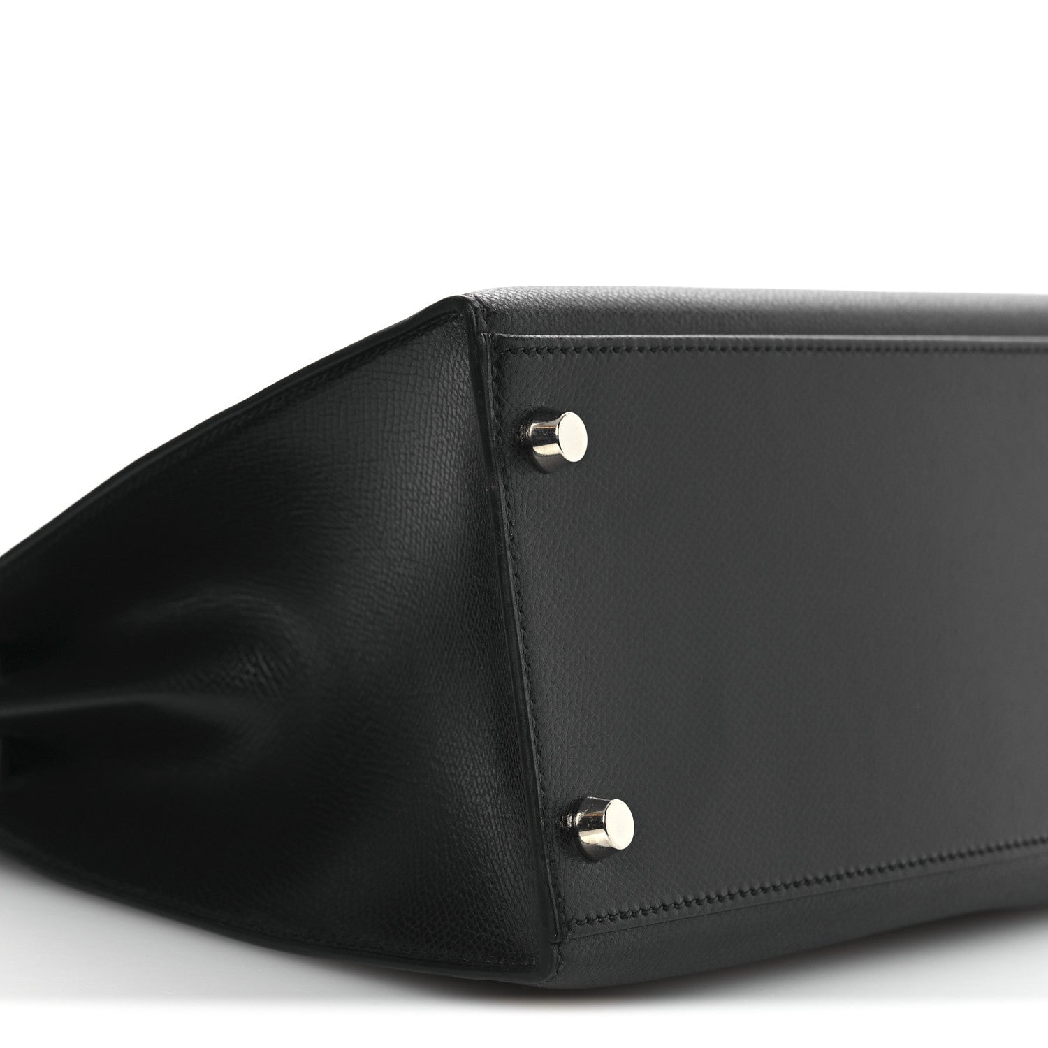 Hermes Veau Grain Lisse Kelly Sellier 28 Black 9 of 12