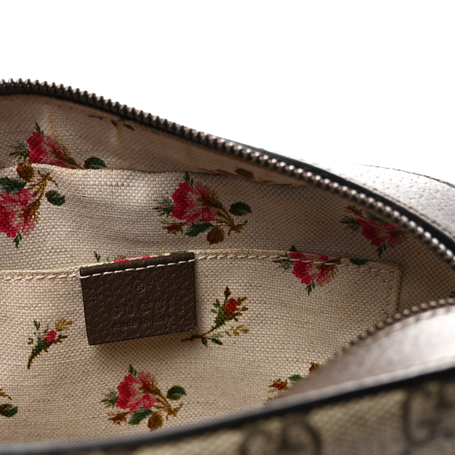 Gucci GG Supreme Monogram Web Neo Vintage Shoulder Bag Beige New Acero Crop 6 of 10