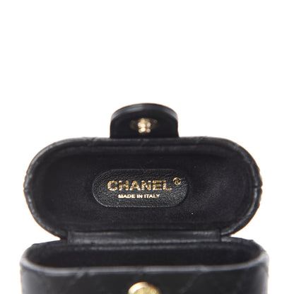 Chanel Lambskin Quilted Airpods Pro Case With Chain Black 5 of 7