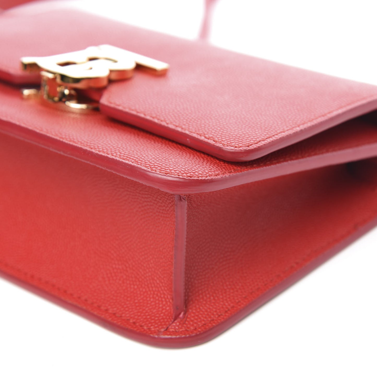 Grainy Calfskin Small TB Bag Bright Red