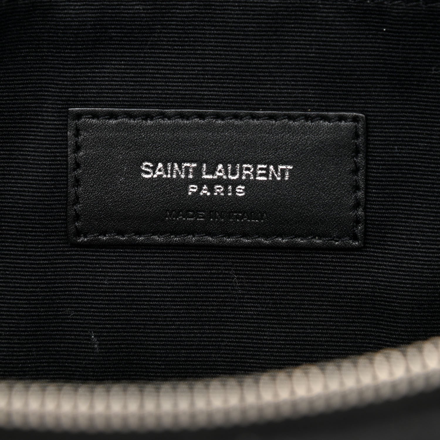 Saint Laurent Canvas Monogram Belt Bag Black 7 of 12