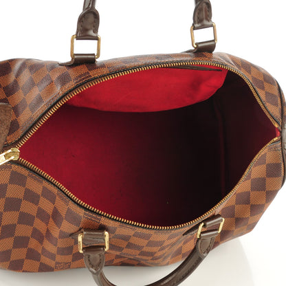 Louis Vuitton Damier Ebene Speedy 35 6 of 10