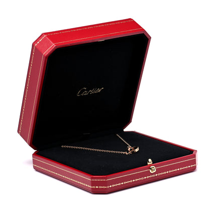 Cartier 18K Pink Gold Interlocking LOVE Necklace 8 of 8