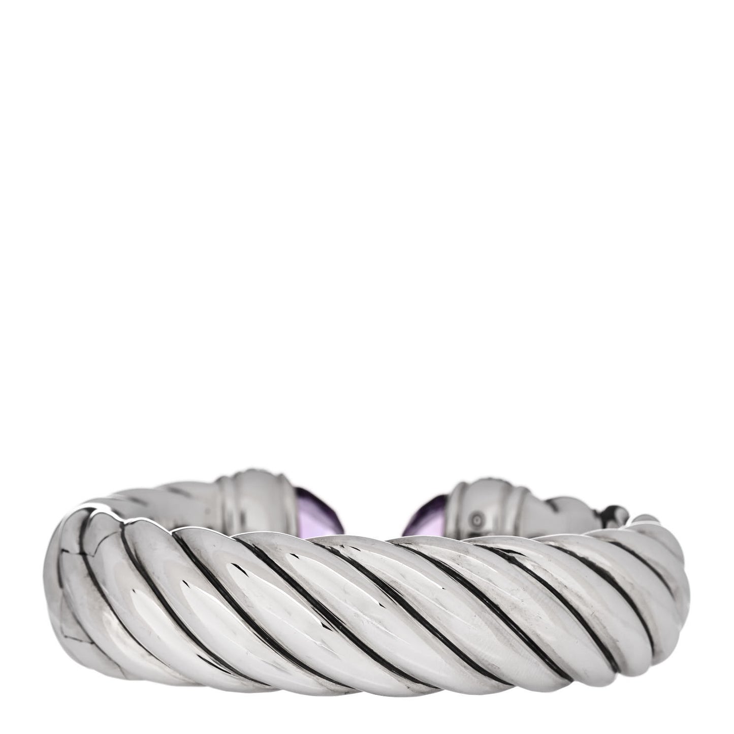 Sterling Silver Amethyst Purple Sapphire 18mm Waverly Bracelet