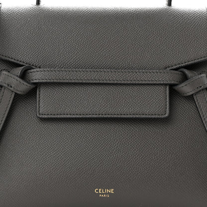 Celine Grained Calfskin Nano Belt Bag Grey 8 of 10
