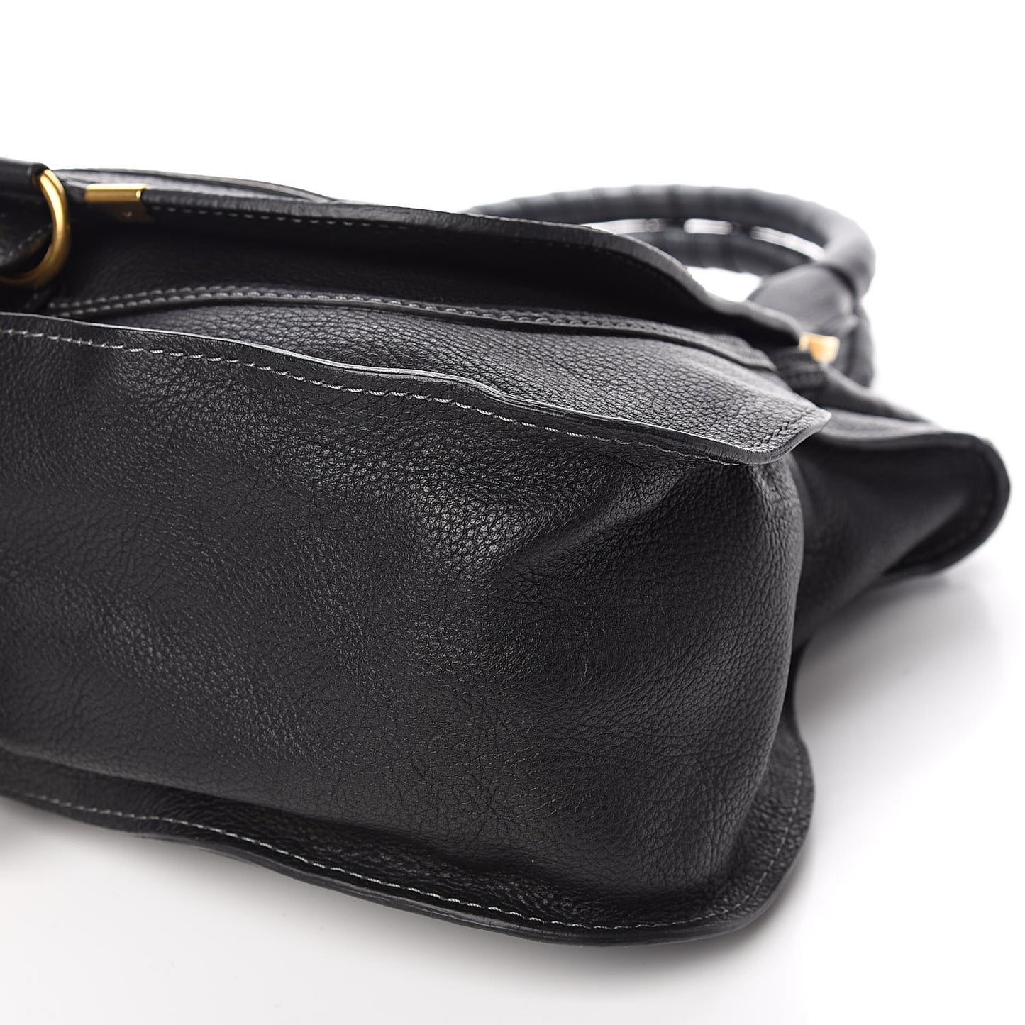 Calfskin Medium Marcie Satchel Black