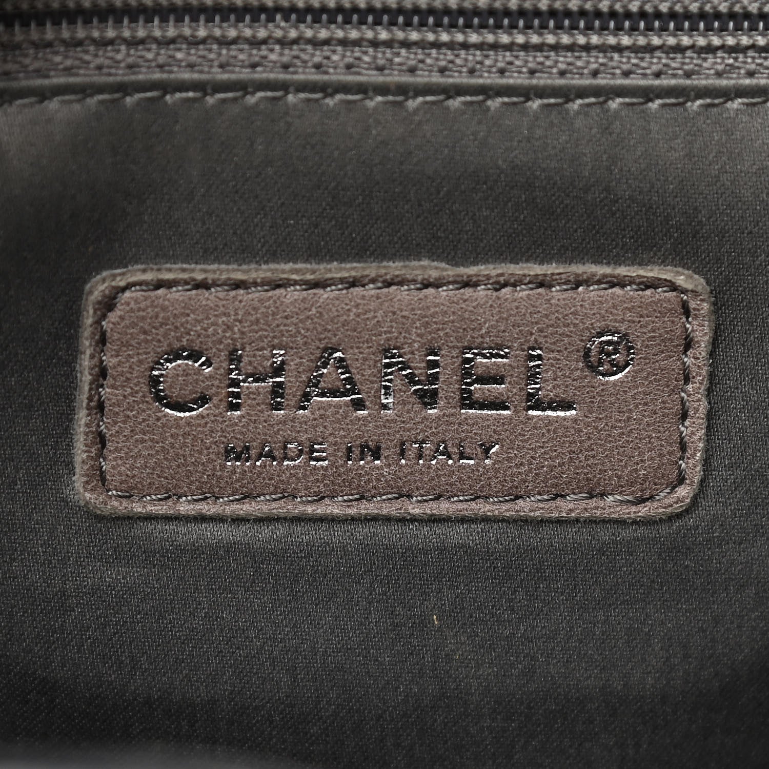 Chanel Lambskin Quilted Tote Black White 6 of 17
