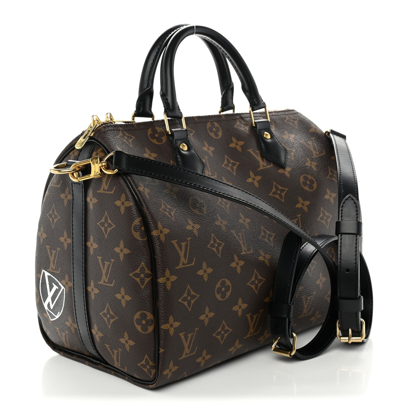 Monogram My World Tour Speedy Bandouliere 30 Black