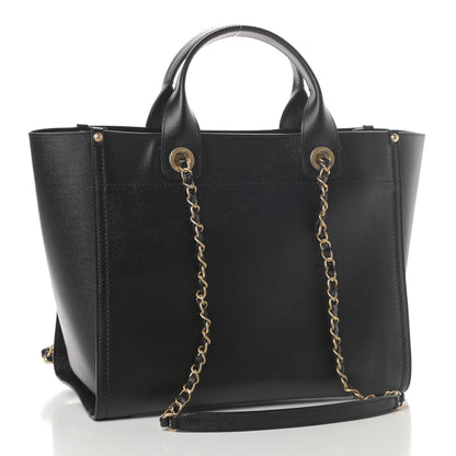 Chanel Caviar Small Studded Deauville Tote Black 3 of 10