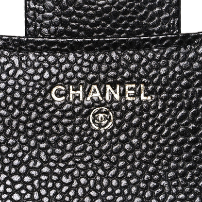 Chanel Caviar Quilted Compact Flap Wallet Black 6 of 9