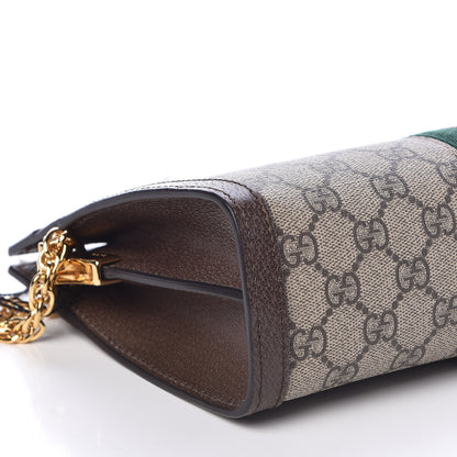 Gucci GG Supreme Monogram Web Small Ophidia Chain Shoulder Bag Brown 9 of 10