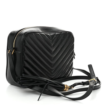 Saint Laurent Calfskin Matelasse Monogram Lou Camera Bag Black 3 of 10