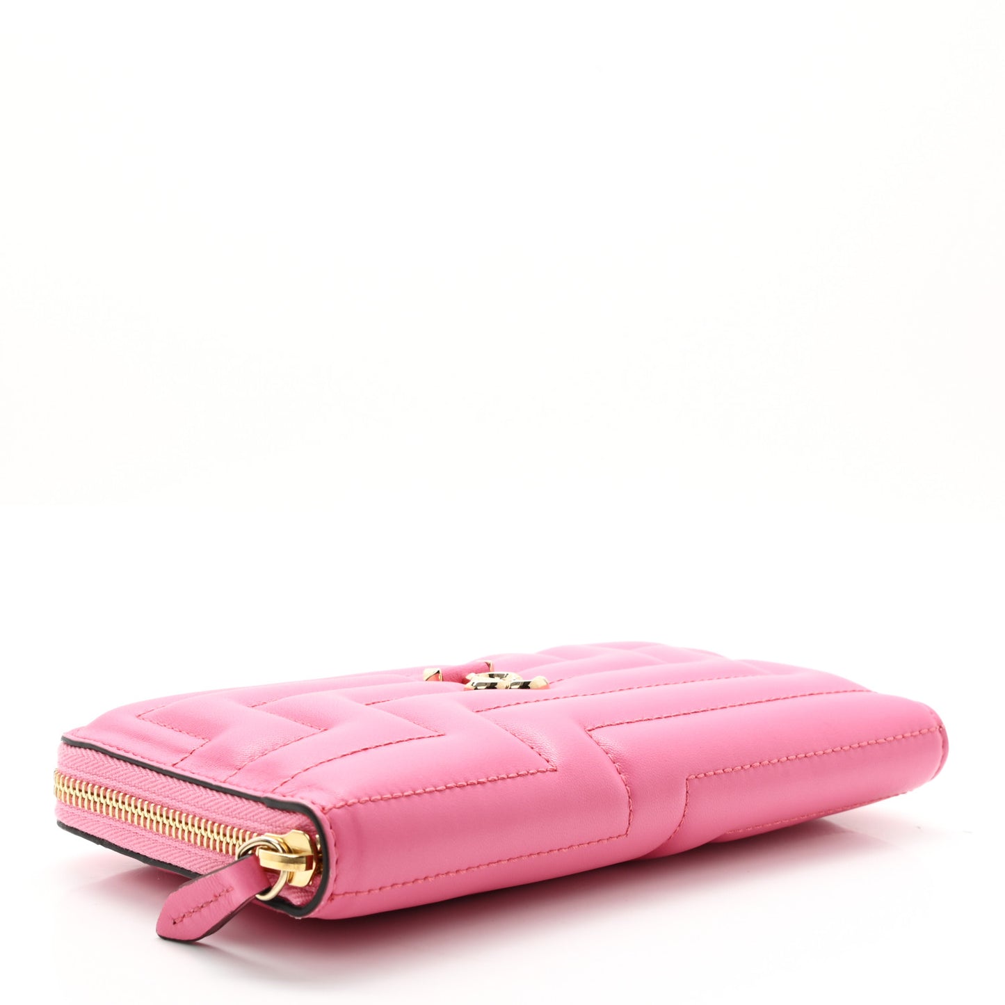 Nappa Quilted Pippa Zip Around Wallet Candy Pink