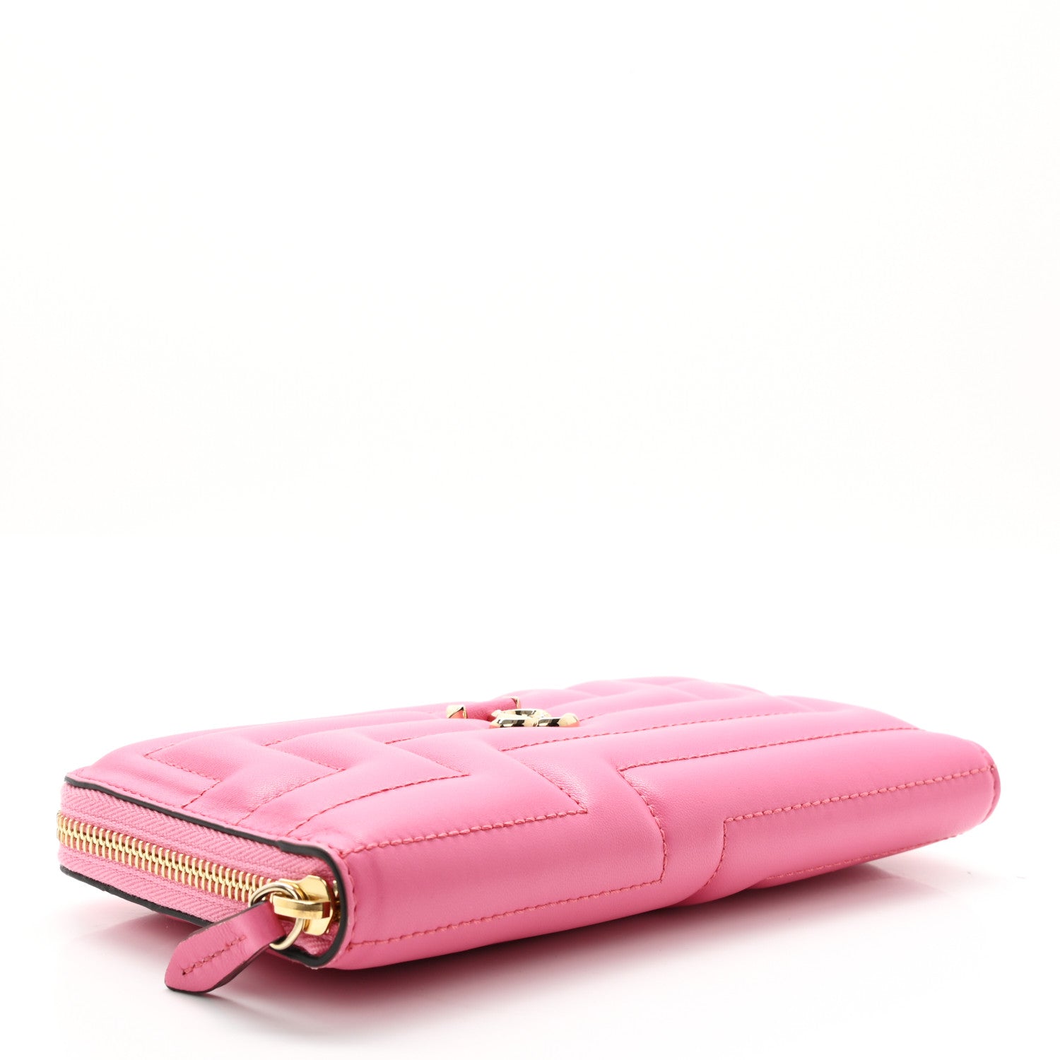 Jimmy Choo Nappa Quilted Pippa Zip Around Wallet Candy Pink 4 of 6