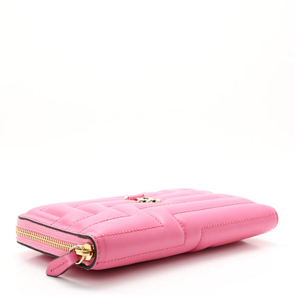 Jimmy Choo Nappa Quilted Pippa Zip Around Wallet Candy Pink 4 of 6